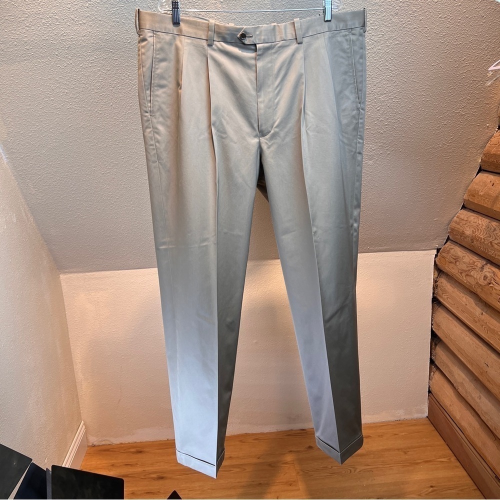 JOHN W.NORDSTROM SMART CARE Khaki Slacks. Wrinkle Free. 100% Pima Cotton…
